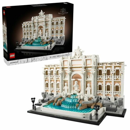 Maqueta LEGO Fontana de Trevi en detalle, réplica icónica de Roma