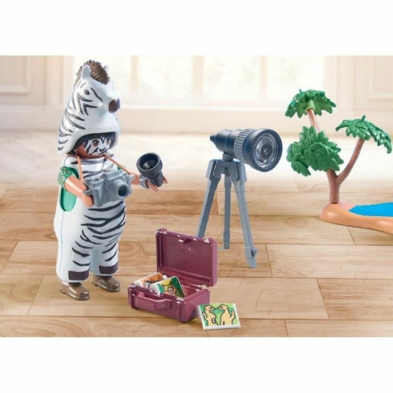 Set construcción educativo Playmobil, figuras de safari para niños