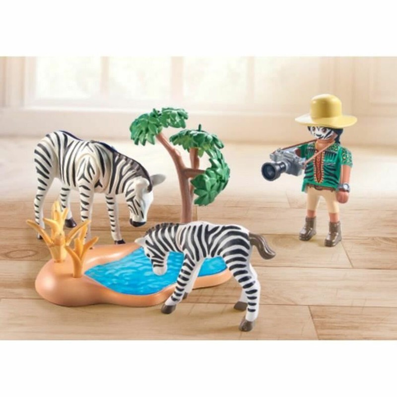 Playmobil Wiltopia 71295: fotógrafo documentando cebras en la naturaleza