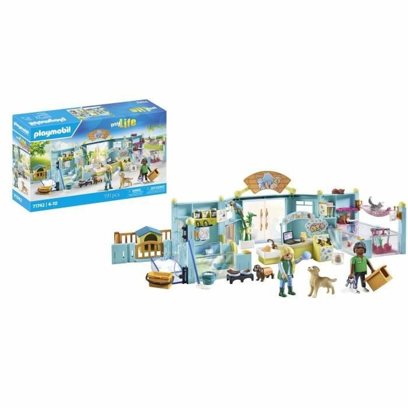 Escenario Playmobil hotel mascotas juguete