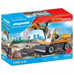 Juguetes construcción niños Playmobil 71749 excavadora amarilla
