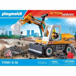 Juguetes construcción niños Playmobil 71749 excavadora amarilla 2