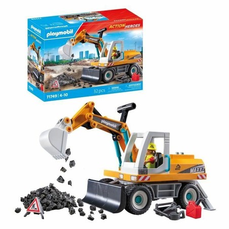 Bloques construcción infantiles Playmobil, detalle de pala