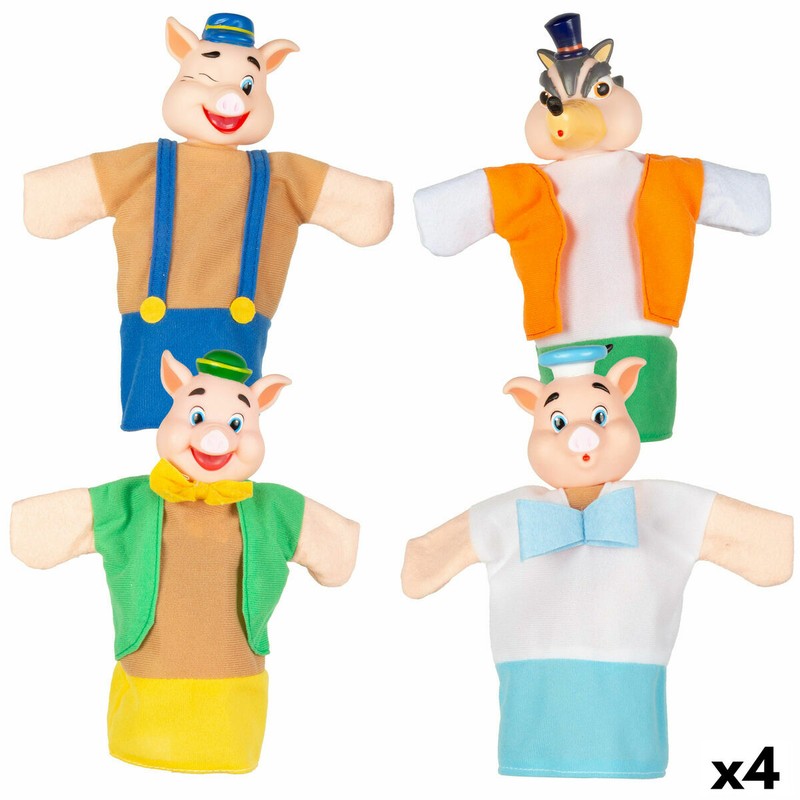 marionetas cuentos niños set Los Tres Cerditos