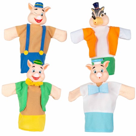marionetas de peluche Colorbaby para interacción familiar
