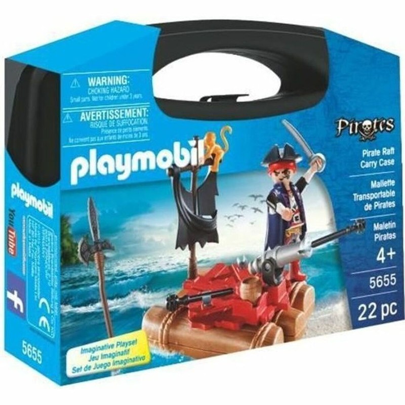 Juguetes construcción niños: Playset Playmobil Maleta Pirata 22 Piezas