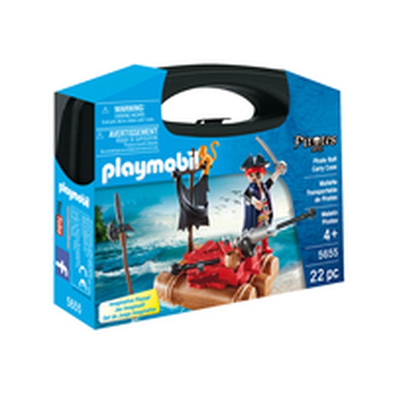 Detalle de figuras y accesorios del set construcción educativo Playmobil pirata