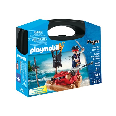 Maleta pirata Playmobil abierta, ideal para juguete construcción motricidad fina