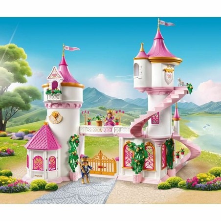 Niños jugando con set construcción Playmobil aventura