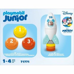 Juguetes construcción niños Playmobil Mickey Astronauta con cohete espacial 2