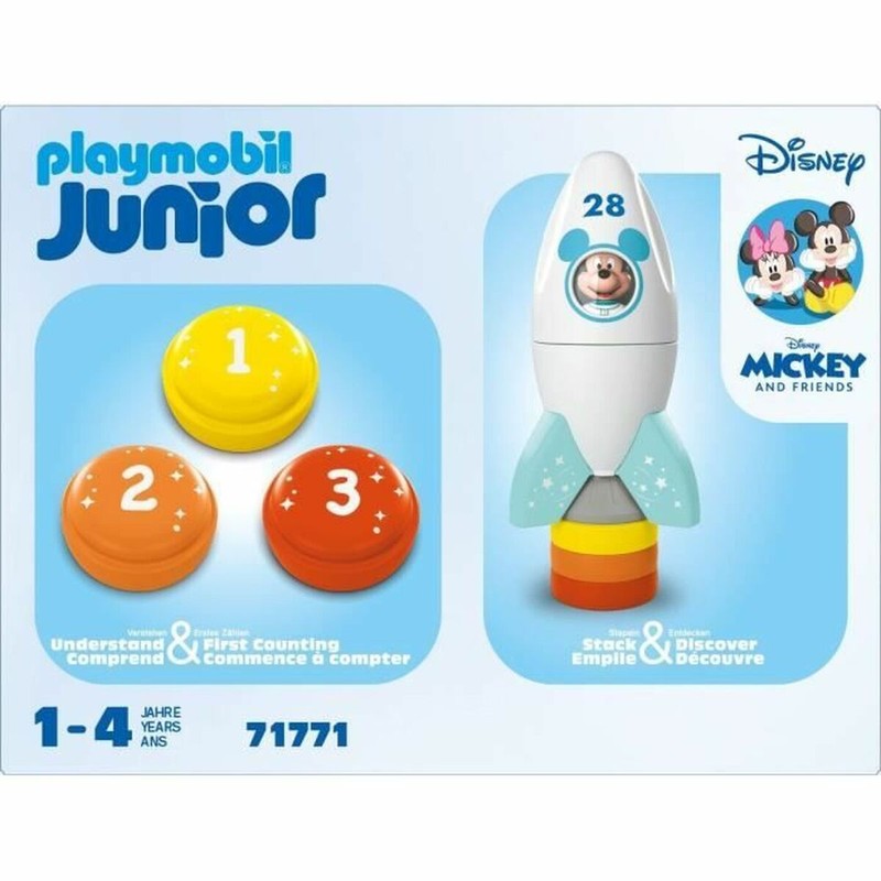 Bloques construcción infantiles Playmobil Junior Mickey y su nave