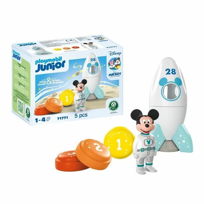 Playset Playmobil Mickey Astronauta figuras grandes aptas para bebés