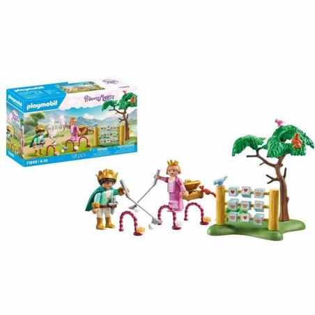 Playset Playmobil con figuras y animales, set construcción educativo