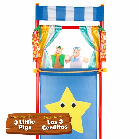 Set construcción 100 piezas: Teatro Colorbaby completo para historias ilimitadas