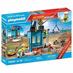 Juguetes construcción niños Playmobil 71650 - Playset obreros