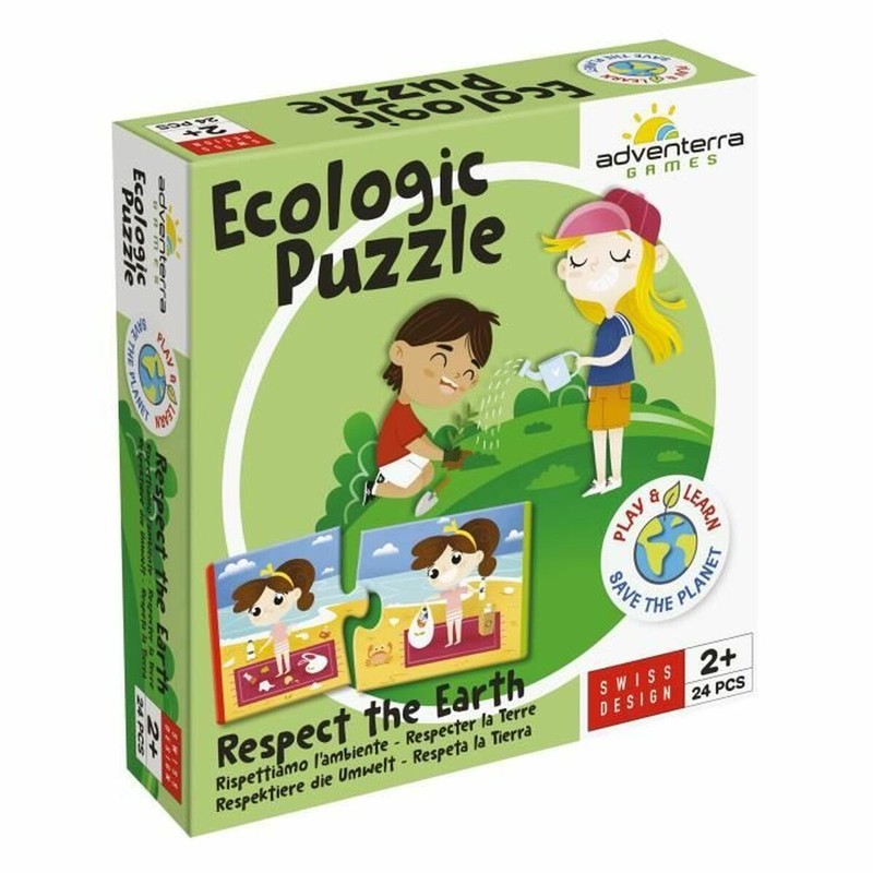 Juguetes construcción niños Puzzle Adventerra ecológico
