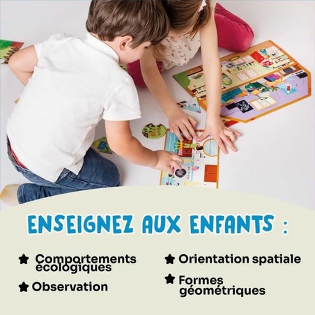 Juego montessori niños para desarrollo cognitivo y motricidad fina