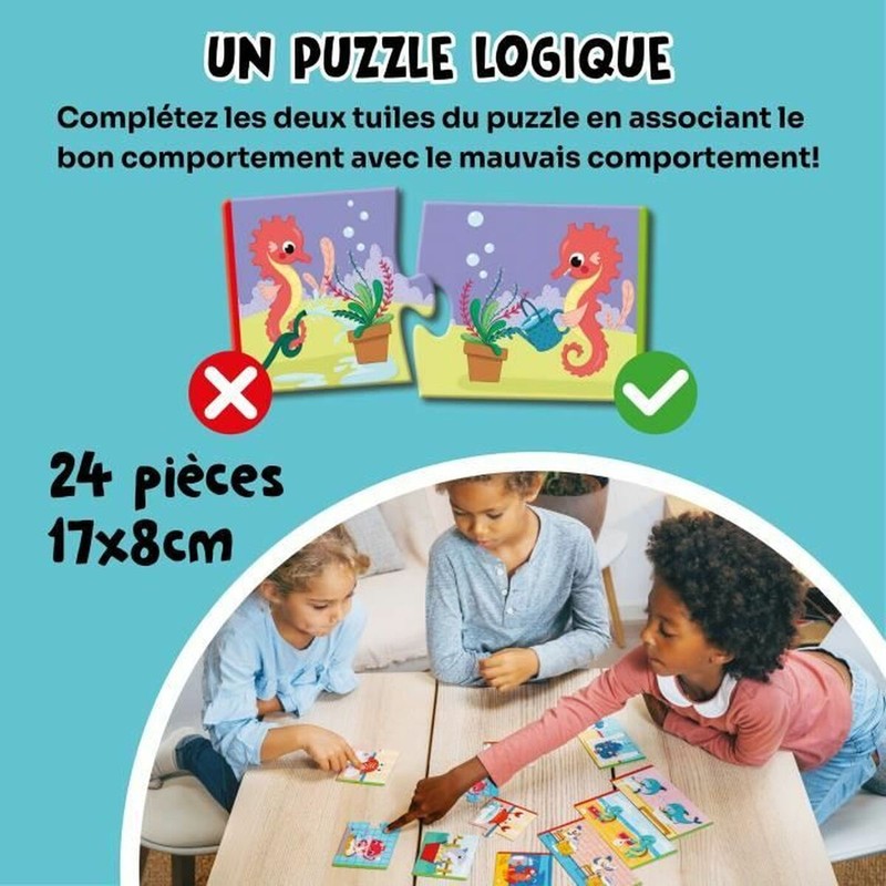 Juguete construcción motricidad fina: Piezas grandes y robustas del puzzle Adventerra para niños pequeños.