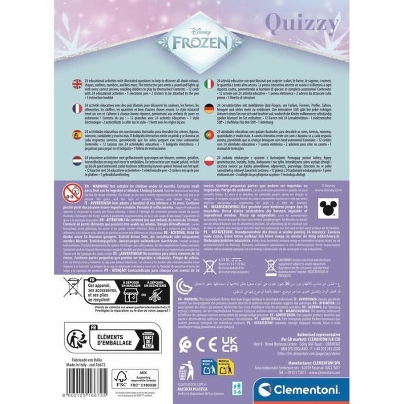 Bloques construcción infantiles: Juego interactivo Quizzy de Frozen para preescolares