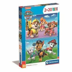 Puzzle Patrulla Canina Clementoni doble para niños