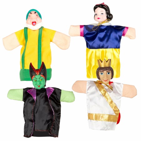 Marionetas de Blancanieves y el Príncipe, fomento del desarrollo de la imaginación y lenguaje.