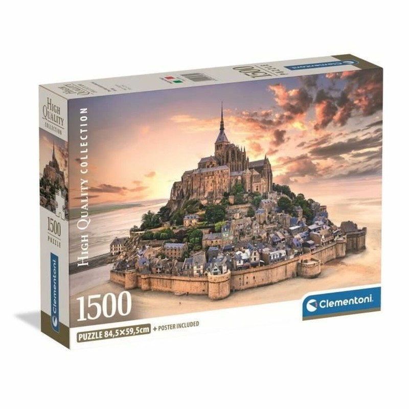 Puzzle Mont Saint-Michel Clementoni 1500 piezas para adultos