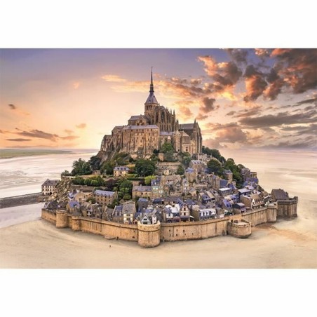 Vista aérea del Mont Saint-Michel en rompecabezas para adultos