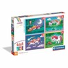 Juguetes construcción niños: Set de 4 puzzles Clementoni de unicornios