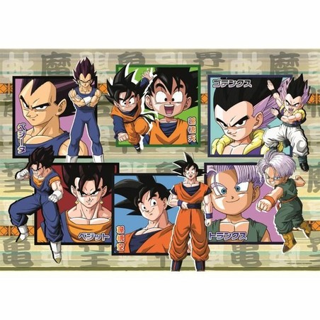 Puzzle Dragon Ball Z con personajes Goku y Vegeta