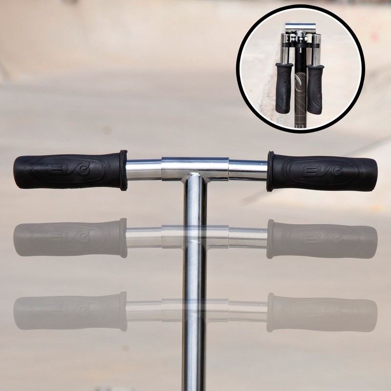 Manillar de patinete juvenil con altura ajustable.