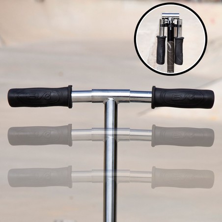 Manillar de patinete juvenil con altura ajustable.