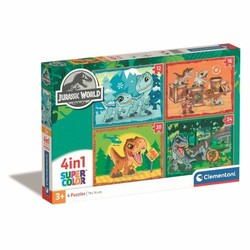 Puzzle Jurassic World niños Clementoni 4 en 1, caja principal