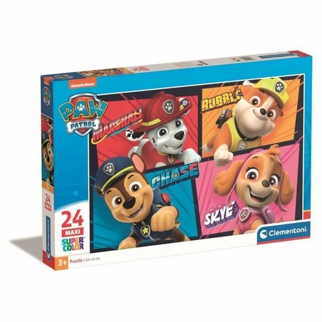 Puzzle infantil niños Clementoni 24 piezas, vista frontal del empaque