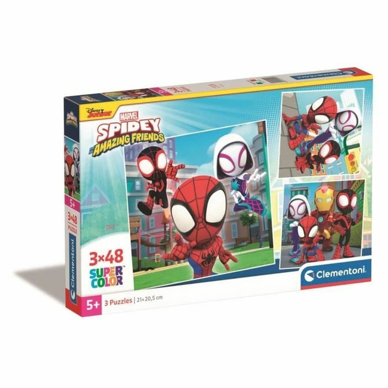 puzzle Spidey niños Clementoni 3 unidades