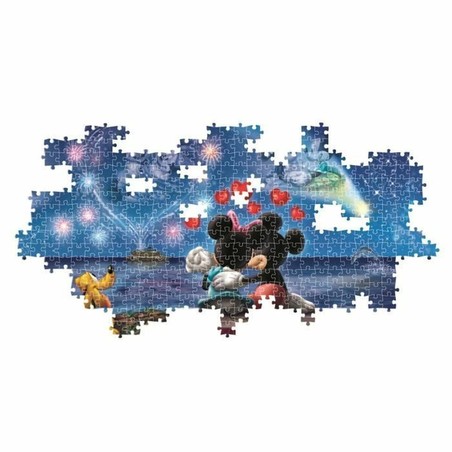 Juguete construcción motricidad fina: Detalle de piezas del puzzle Mickey y Minnie