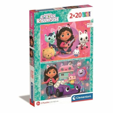 Puzzle Clementoni Gabby's Dollhouse doble diversión