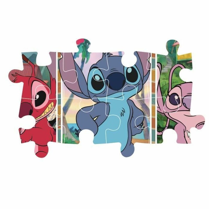 Construcción niños 3 años: Puzzle Clementoni Stitch de Disney