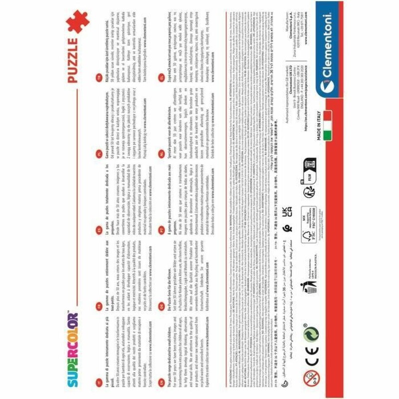 Set construcción educativo: Puzzle dinosaurios Clementoni para +6 años