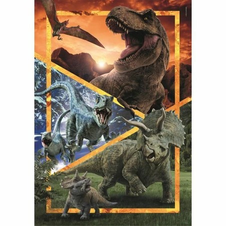 Aventura de construcción para niños: Puzzle Clementoni con temática Jurassic World