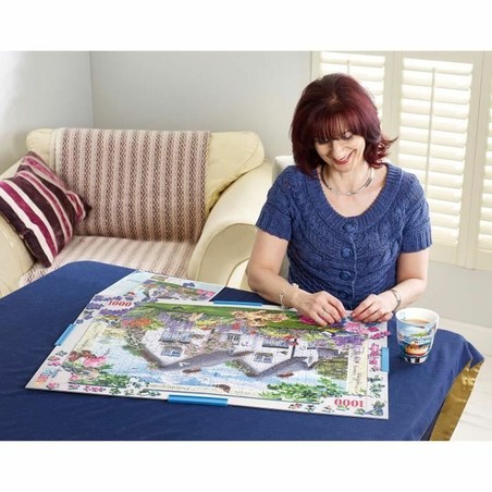 Puzzle terminado, una obra de arte y un pasatiempo relajante para adultos