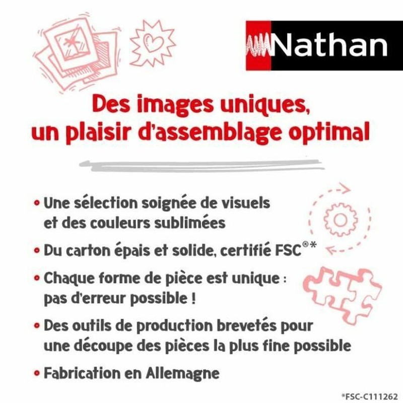 Detalle de piezas de rompecabezas 1000 piezas para adultos