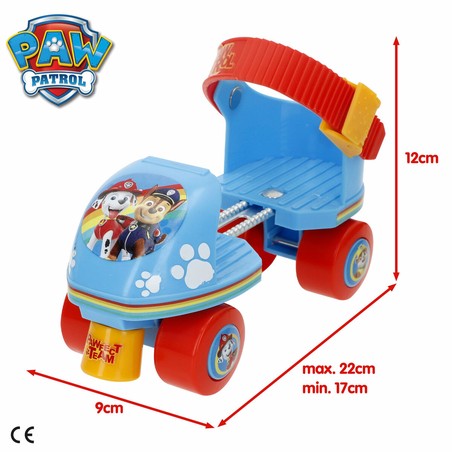 Detalle de los patines Patrulla Canina talla 32-36 con sistema de ajuste