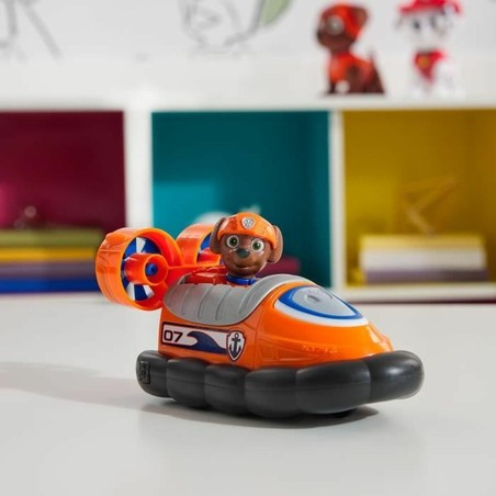Detalle del aerodeslizador de Zuma, juguete construcción motricidad fina para niños.