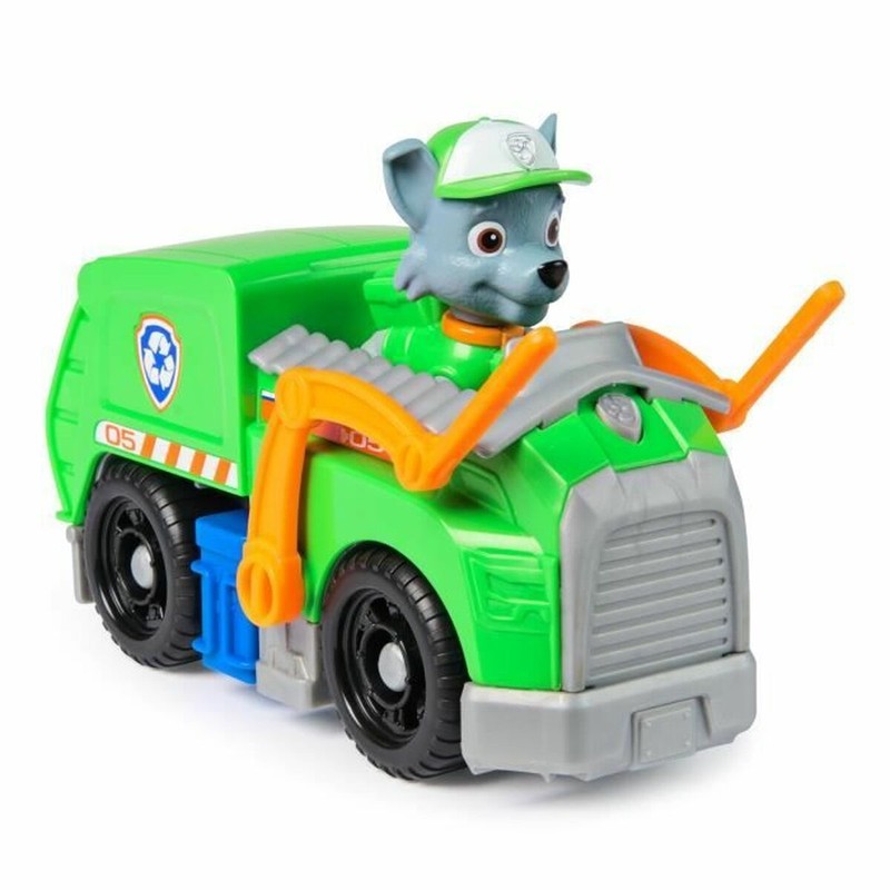 Figura acción Paw Patrol Rocky con camión de reciclaje