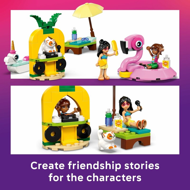 piezas lego friends colores vibrantes