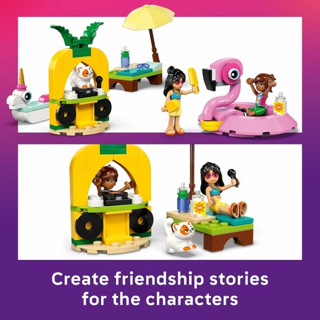piezas lego friends colores vibrantes
