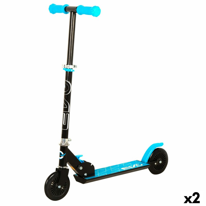 Patinete EVO azul plegable para la diversión de los más pequeños