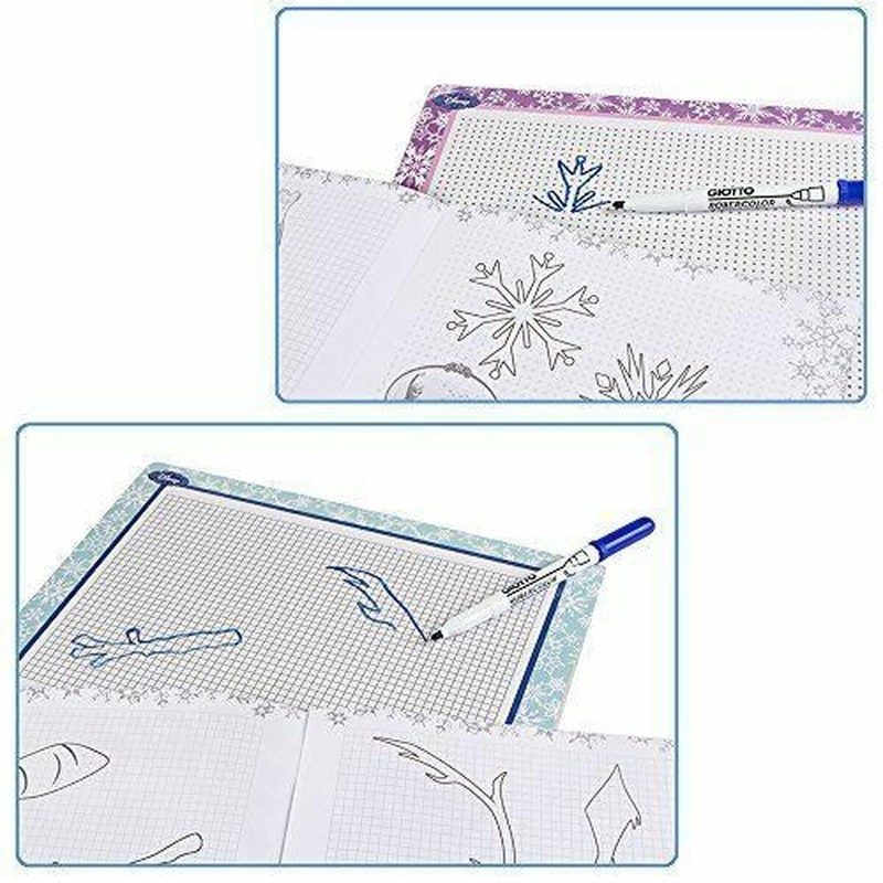 Set dibujo artístico para niñas con personajes de Elsa y Anna