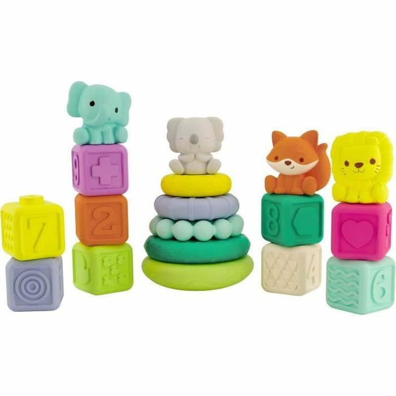 Juguetes construcción niños Infantino, set de bloques creativos
