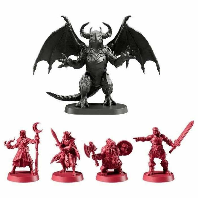 Detalle de tablero y fichas de juego de mesa cooperativo
